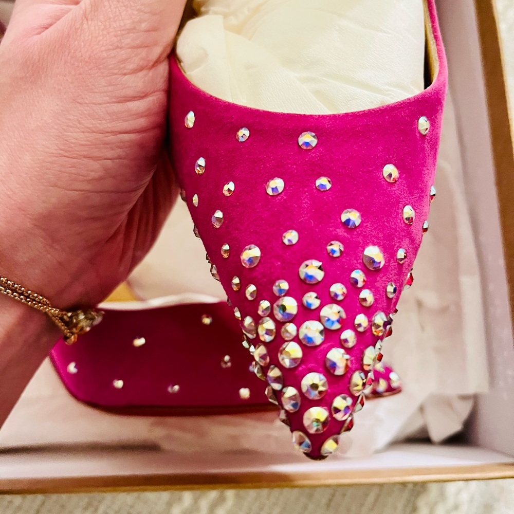 Rare Christian Louboutin Degrass 120 Suade Indian Rose SZ 37